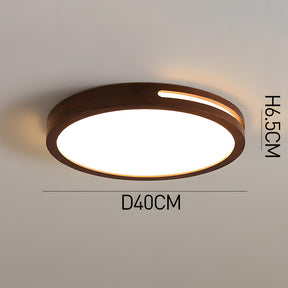 Modern Brown Wood LED Living Room Ceiling Lights