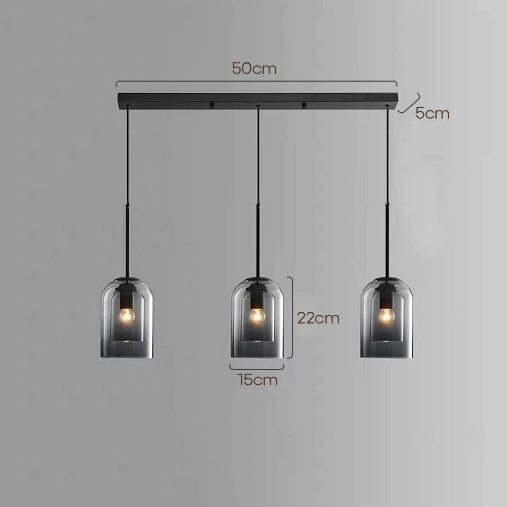 Minimalist Design Double Layer Small Pendant Light For Dining Room