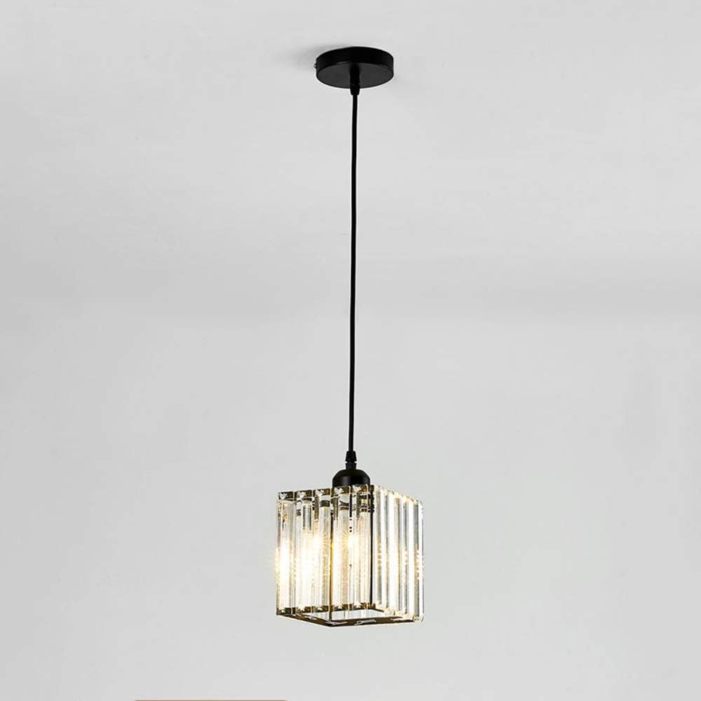 Modern Multi-Head Glass Kitchen Black Pendant Light