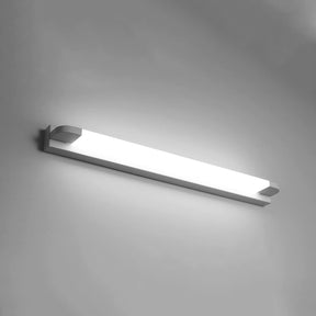 White Iron Simple Long LED Mirror Light