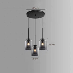 Minimalist Design Double Layer Small Pendant Light For Dining Room