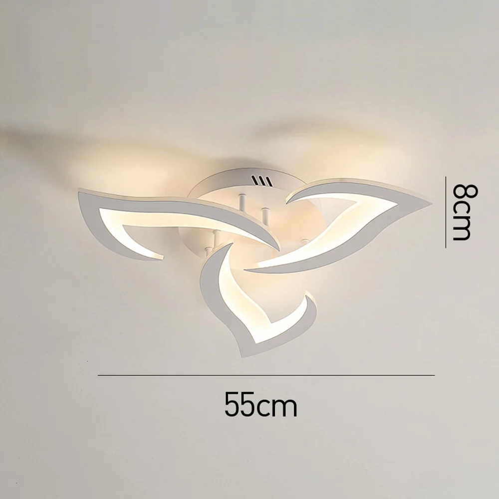 Nova Art Deco White LED Ceiling Lights