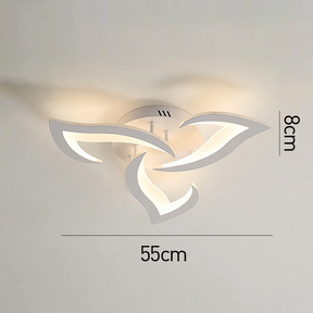 Nova Art Deco White LED Ceiling Lights
