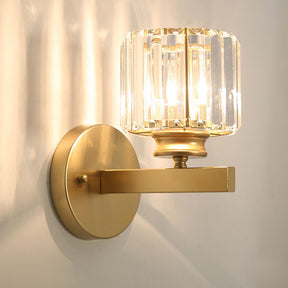 Crystal Round And Square Hallway Wall Lights