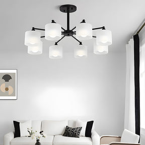 Industrial Semi Flush Frosted Glass Ceiling Lights for Dininng Room