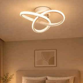Nova Art Deco White LED Ceiling Lights