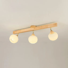 Cream Wood Track Lighting Living Room Light Track Ceiling