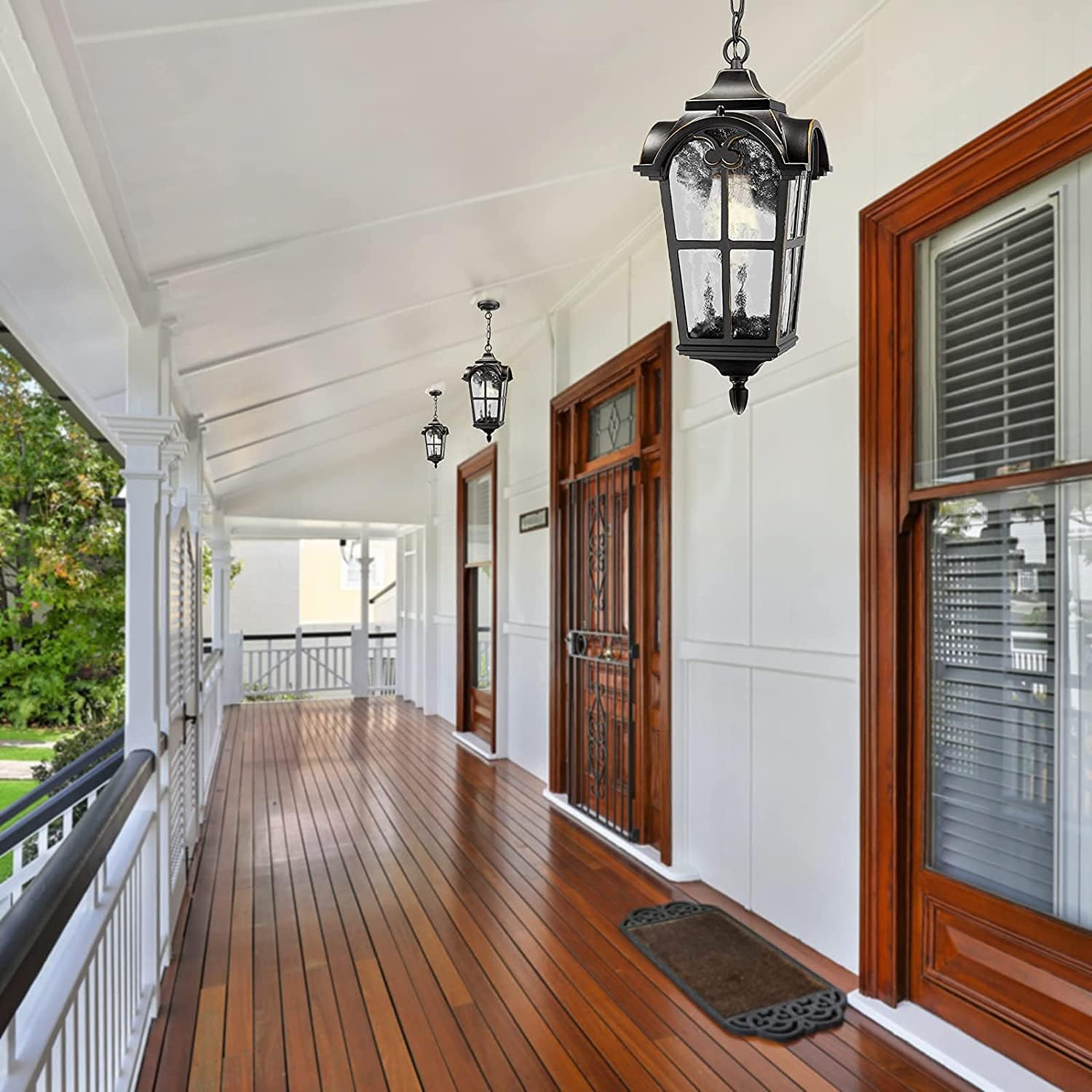 IP65 Outdoor Pendant Lights Courtyard Garden Front Door Lighting