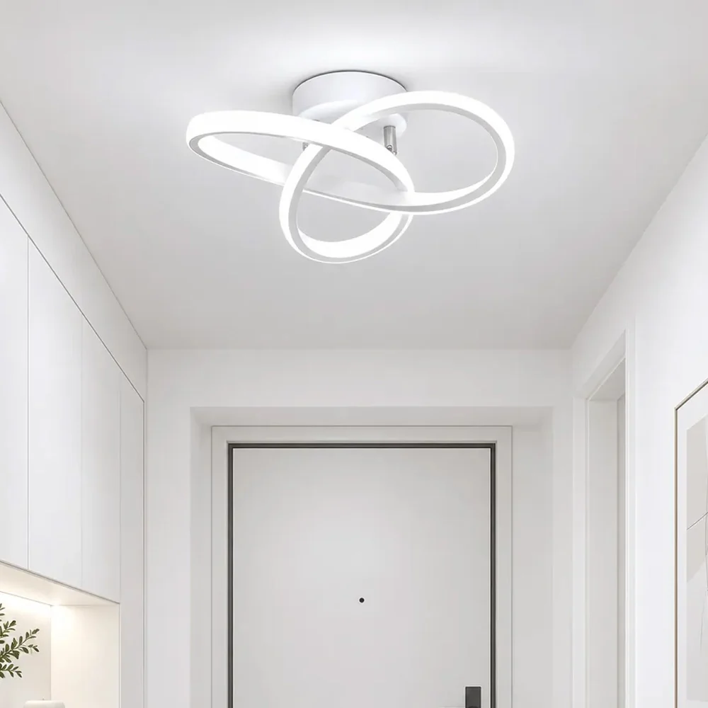 Nova Art Deco White LED Ceiling Lights