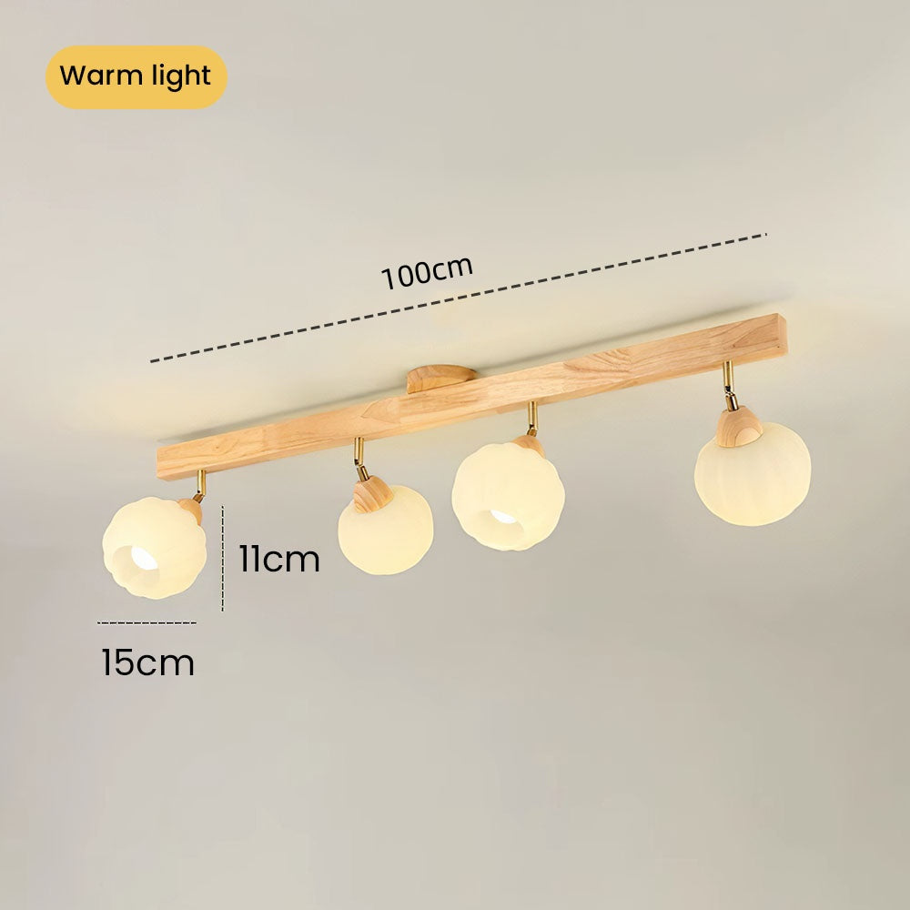 Cream Wood Track Lighting Living Room Light Track Ceiling