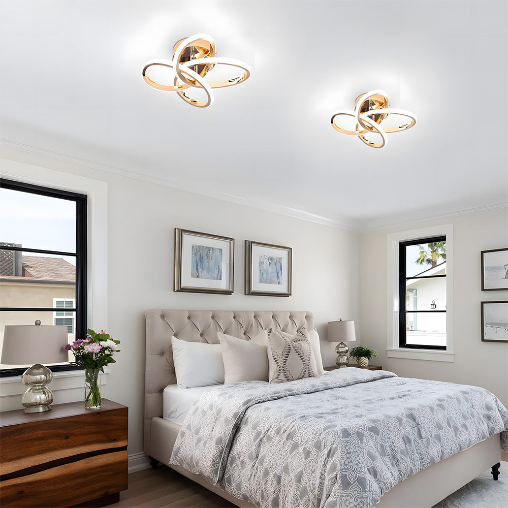 Modern LED Semi Flush Ceiling Lights for Hallway, Living Room, Bedroom