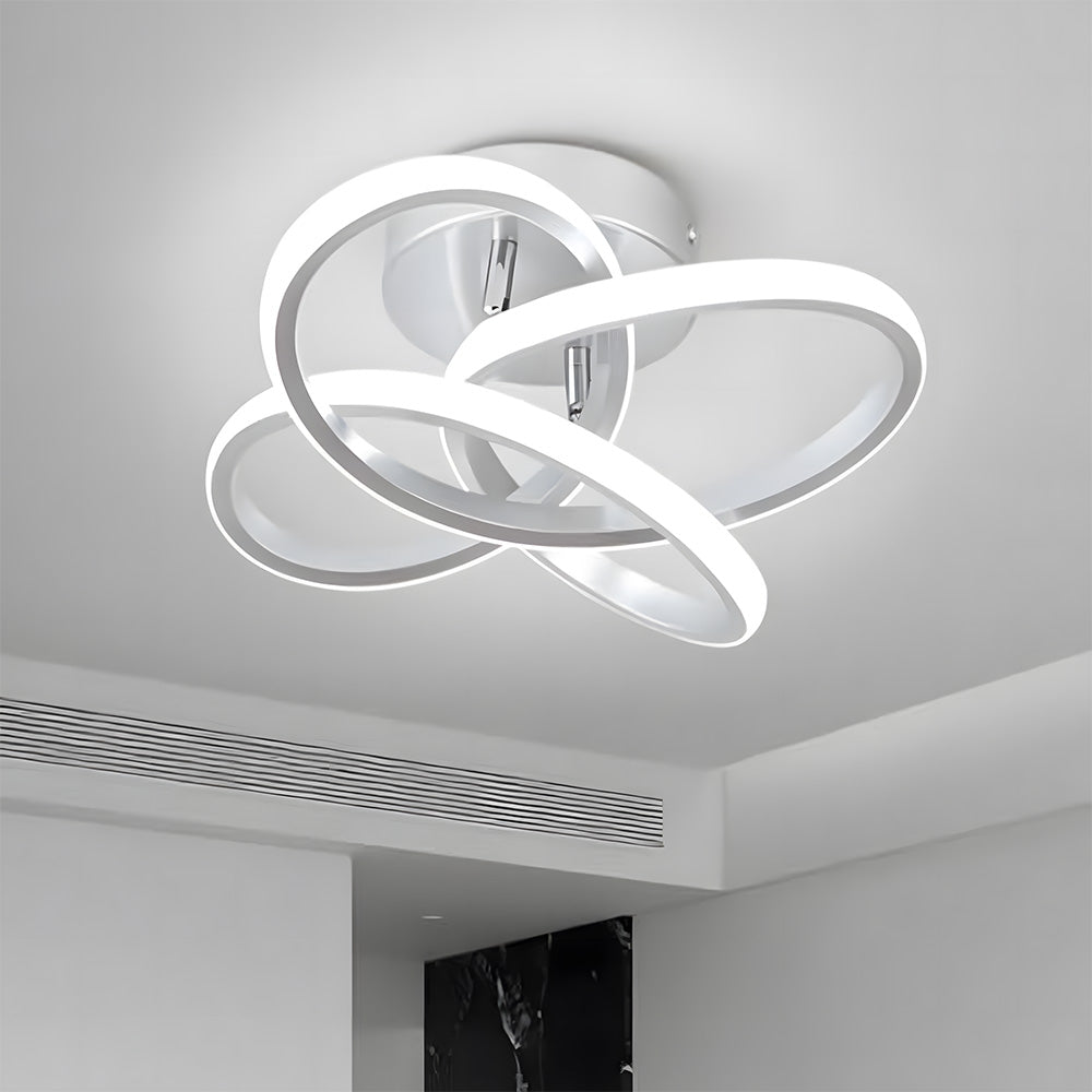 Modern LED Semi Flush Ceiling Lights for Hallway, Living Room, Bedroom