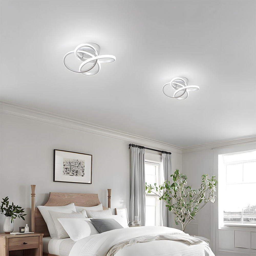 Modern LED Semi Flush Ceiling Lights for Hallway, Living Room, Bedroom