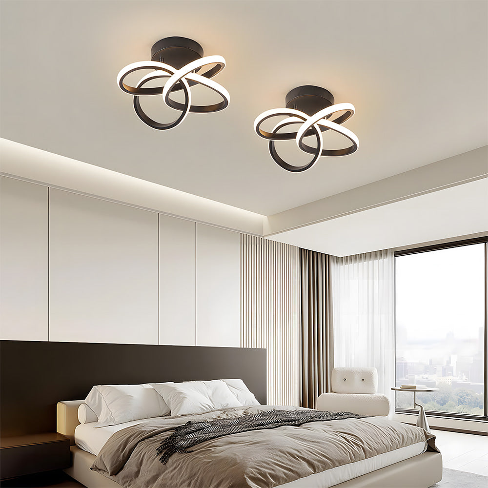 Modern LED Semi Flush Ceiling Lights for Hallway, Living Room, Bedroom
