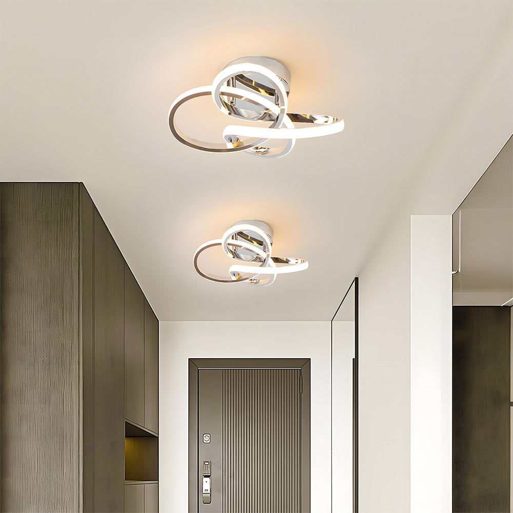 Modern LED Semi Flush Ceiling Lights for Hallway, Living Room, Bedroom