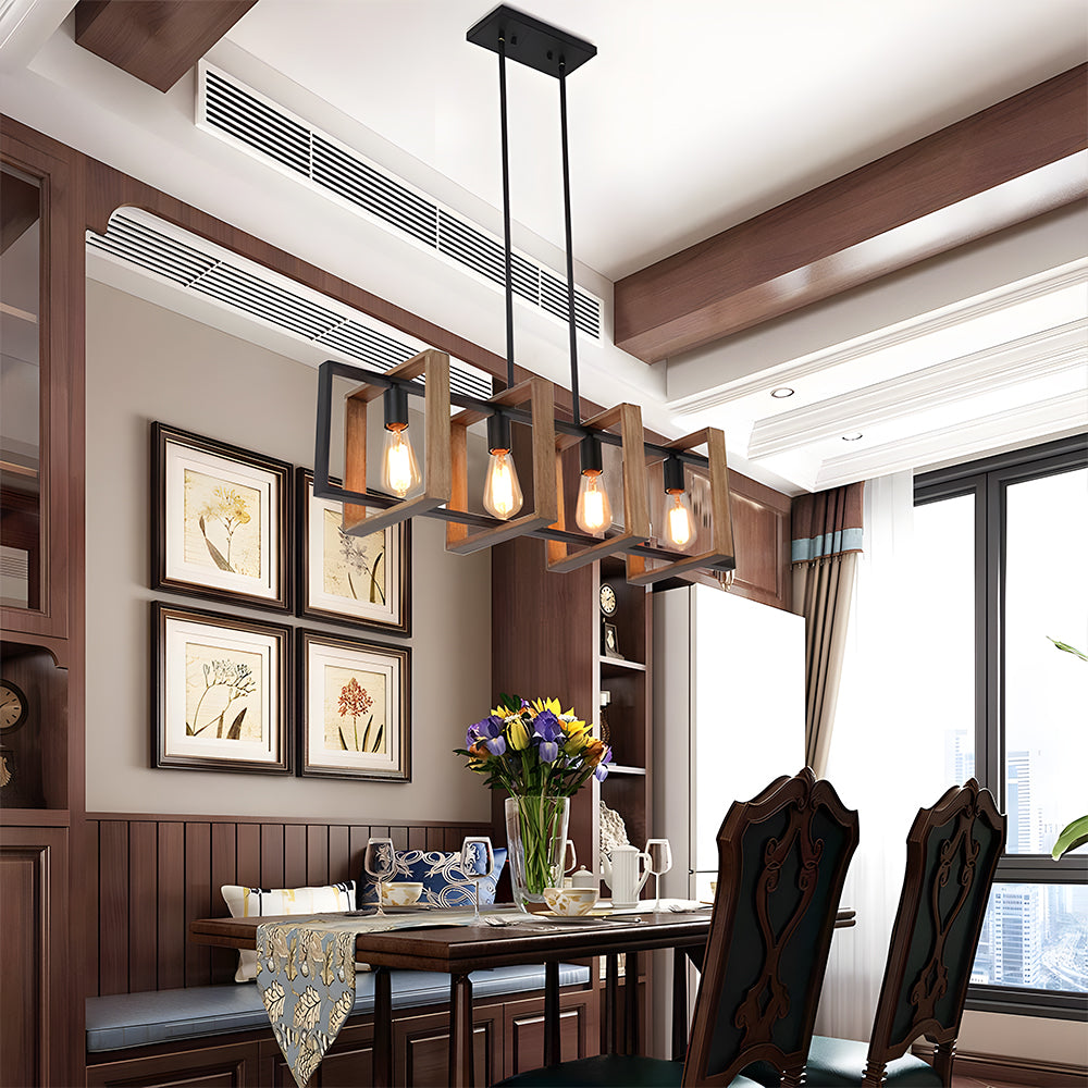Black Modern Pendant Lighting Dining Room Farmhouse Chandelier