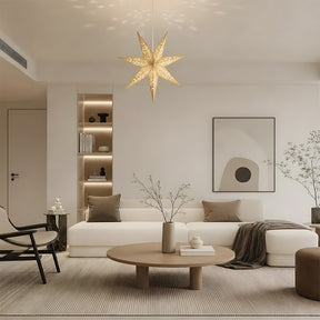 Nordic 7-points Paper Star Pendant Lights for Christmas Decoration