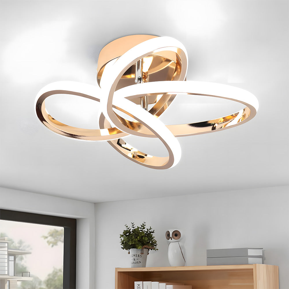 Modern LED Semi Flush Ceiling Lights for Hallway, Living Room, Bedroom