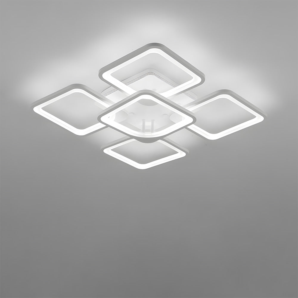Modern Geometric Square LED Ceiling Lights for Office Bedroom
