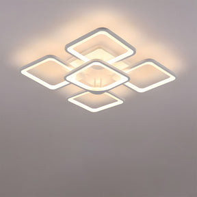 Modern Geometric Square LED Ceiling Lights for Office Bedroom