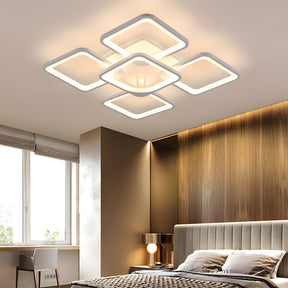 Modern Geometric Square LED Ceiling Lights for Office Bedroom