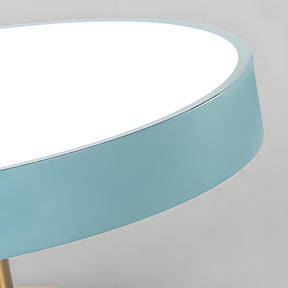 Modern Concise Circular LED Semi Flush Mount Ceiling Light