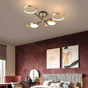 Minimalist Modern Creative Ring Ceiling Lights for Bedroom