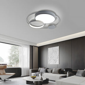 Design Circular Flush Mount LED Bedroom Ceiling Light