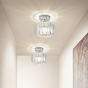 Set of 2 Simple Luxury Glass Hallway Ceiling Light