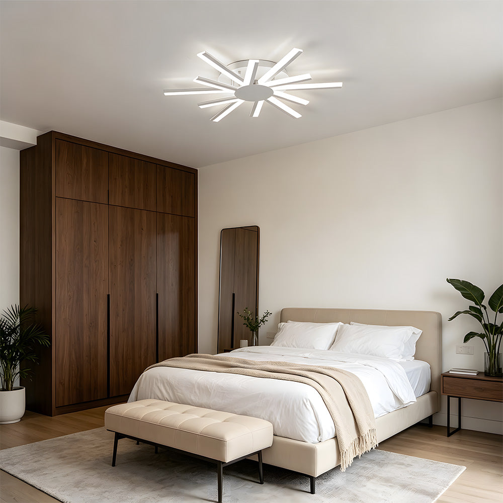 Stylish Multi Arm Acrylic LED Ceiling Lights for Living Room