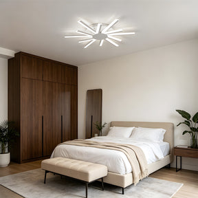 Stylish Multi Arm Acrylic LED Ceiling Lights for Living Room