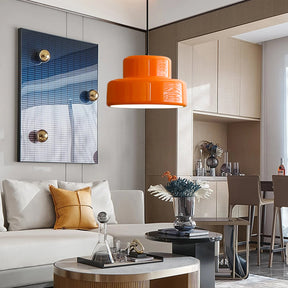 Bauhaus Vintage Orange Pendant Light For Dining Room
