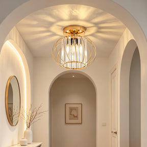 Luna Crystal Cage Ceiling Light