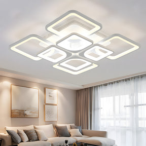 Modern Geometric Square LED Ceiling Lights for Office Bedroom