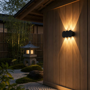 Modern Circular Aluminium LED Outdoor Wall Lights for Garage