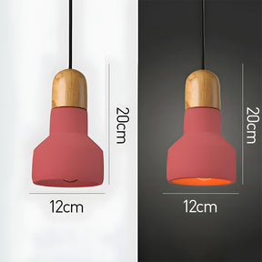 Minimalist Colorful Cement Pendant Lights For Living Room