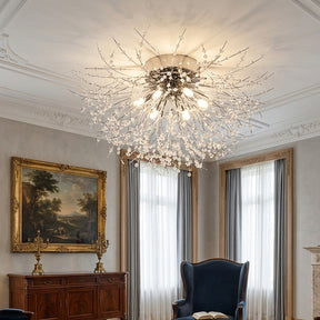 Luna Crystal Dandelion Ceiling Light