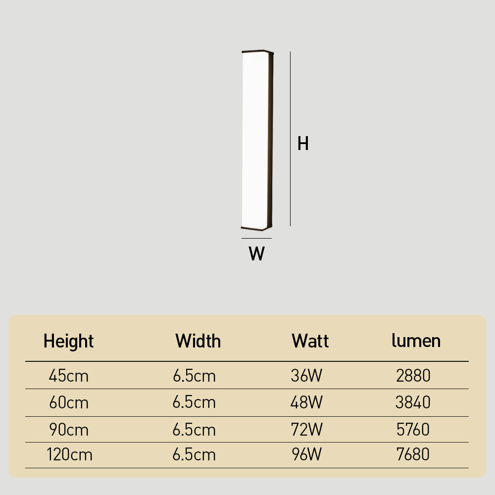 Outdoor LED Wall Sconce Exterior Long Linear Wall Lights for Home Garden Patio Garage