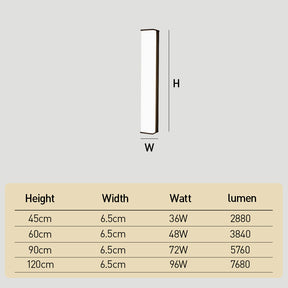 Outdoor LED Wall Sconce Exterior Long Linear Wall Lights for Home Garden Patio Garage