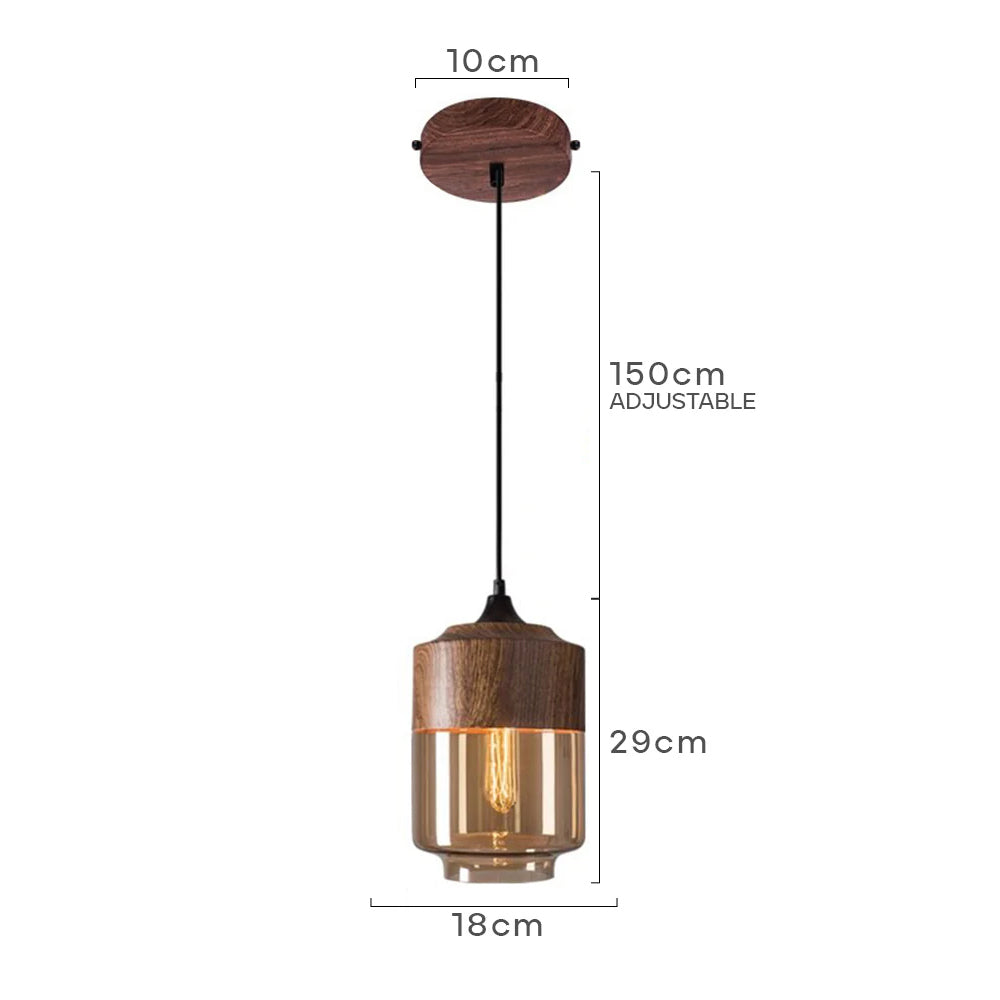 Retro Brown Organic Dining Room Pendant Lights