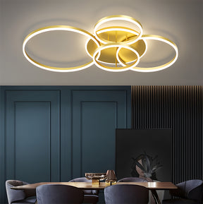 Modern Energy Efficient LED Flush Ceiling Light Fixture for Living Room