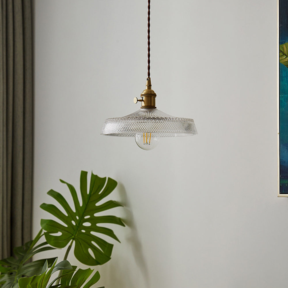 Nordic Vintage Glass Bedroom Pendant Lights