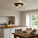 Modern Flush Mount Glass Ceiling Lights For Bedroom Kitchen