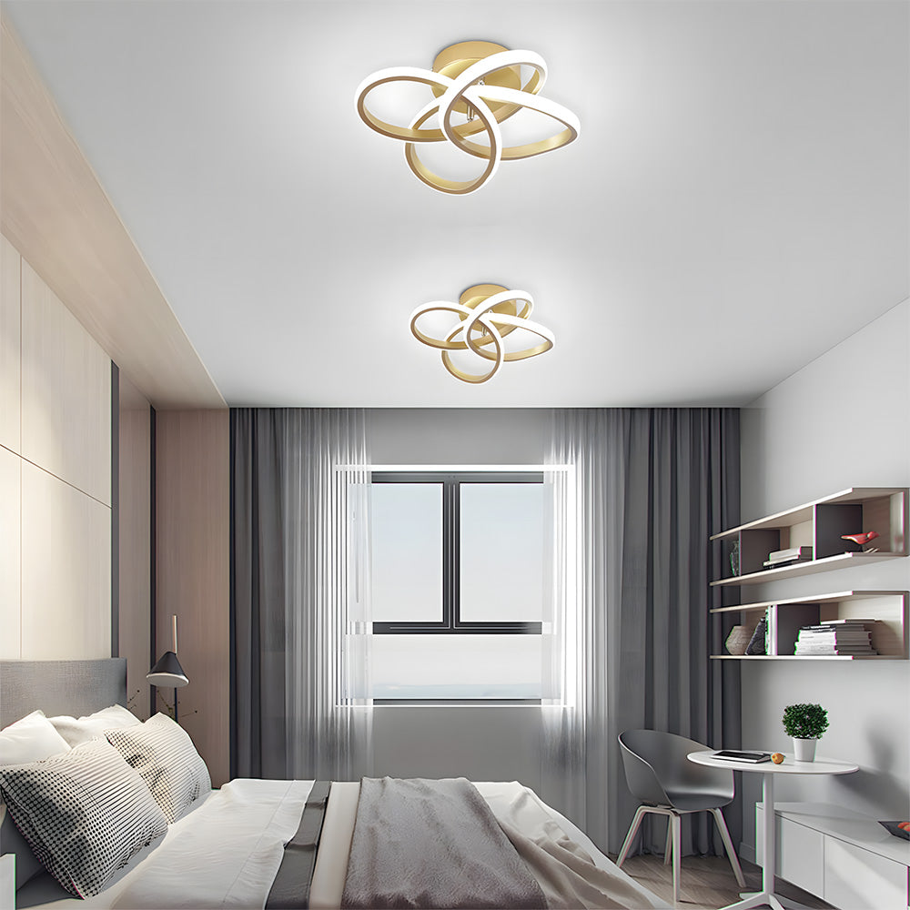 Modern LED Semi Flush Ceiling Lights for Hallway, Living Room, Bedroom
