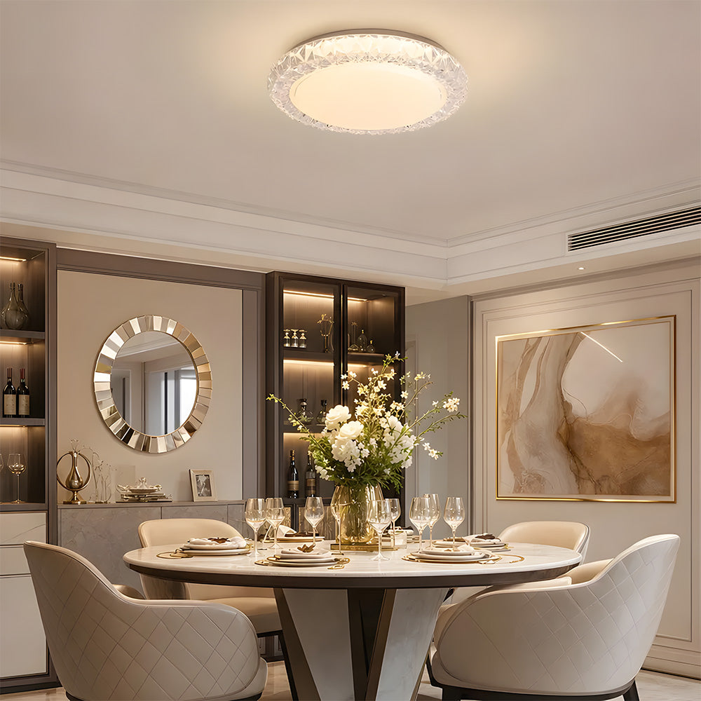 Acrylic Iron Dimmable LED Flush Mount Ceiling Lights for Living room