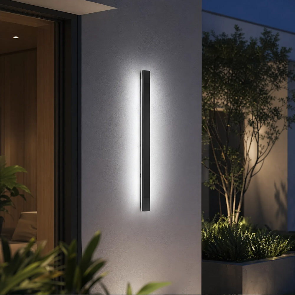 Modern Minimalist Waterproof Outdoor Linear Wall Lamp for Porch