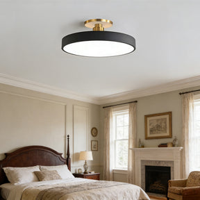 Modern Concise Circular LED Semi Flush Mount Ceiling Lights for Bedroom