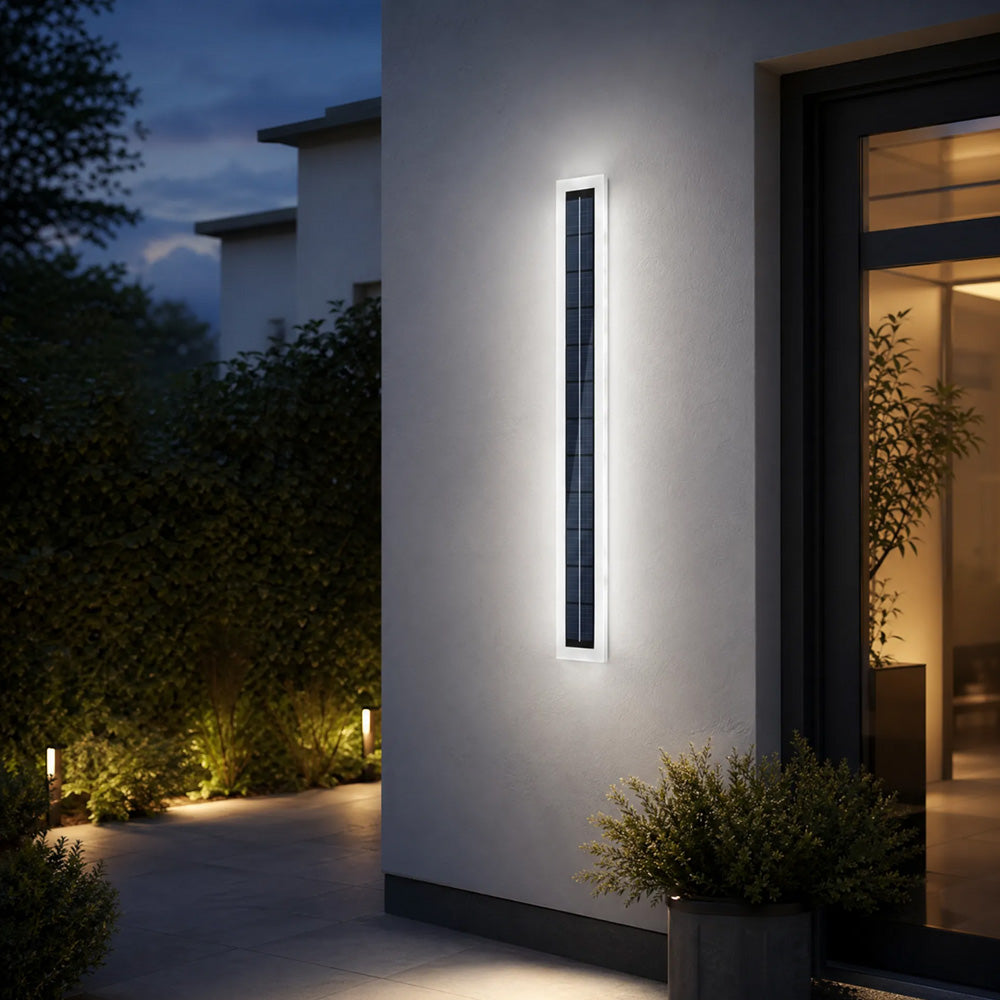 IP65 Solar Outdoor Wall Lights Exterior Garden Courtyard Villa Front Door Lighting, Dusk-to-Dawn