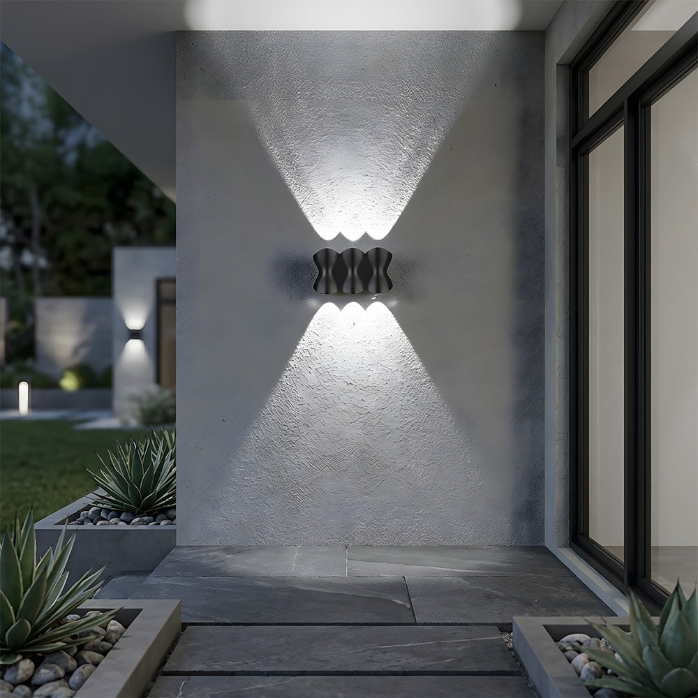 Modern Outdoor LED Up and Down Wall Lights for Garage Patio