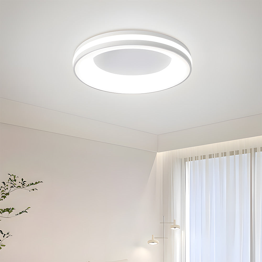 Modern Simplistic Iron Circle Ceiling Light Fixture For Bedroom